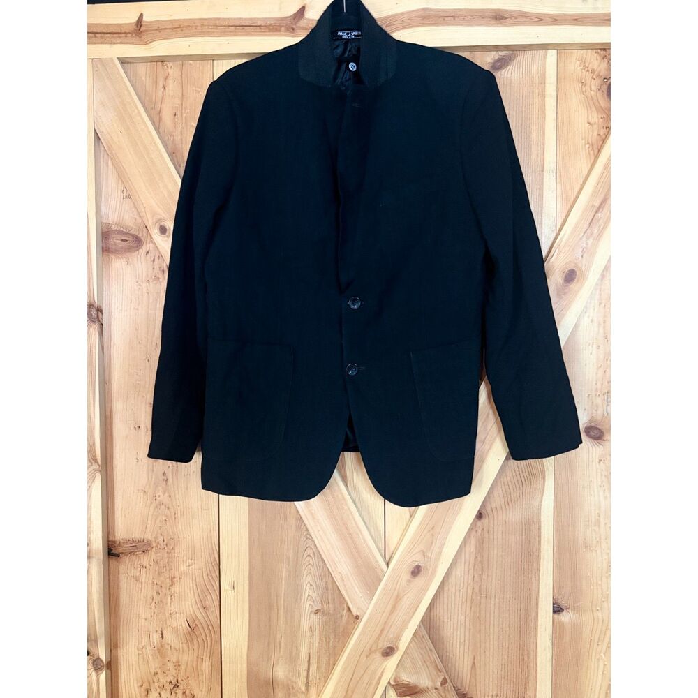 NWT PJ Paul Jones Mens Black Mandarin Cocktail Attire Sports Blazer Jacket M
